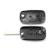 Carcasa cheie briceag Renault cu 2 butoane, tip telecomanda, neagra