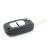 Carcasa cheie briceag Renault cu 2 butoane, tip telecomanda, neagra