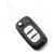 Carcasa cheie briceag Renault cu 3 butoane, model pliabil, neagra
