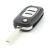 Carcasa cheie briceag Renault cu 3 butoane, model pliabil, neagra