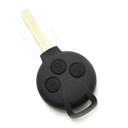 Carcasa cheie Smart cu 3 butoane si lama, tip rotund, pentru inlocuire
