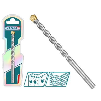 Burghiu pentru beton TOTAL 6x100 mm, vârf din carbură, industrial