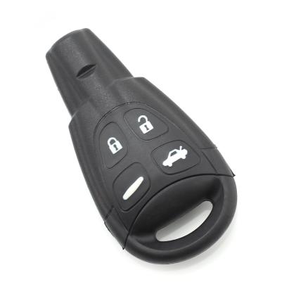 Carcasă cheie Saab cu 4 butoane, înlocuire husă telecomandă auto