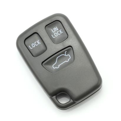 Carcasă cheie Volvo cu 3 butoane, model tip telecomandă, neagră