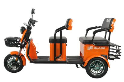 Triciclu electric 2 persoane Blade TRIP X2 2000W, 72V, 70 km, portocaliu-negru