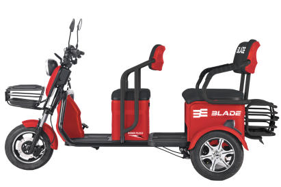 Triciclu electric 2 persoane Blade Trip X2 2000W, 72V, roșu-negru