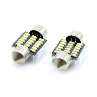 Set 2 becuri LED sofit 31mm CANBUS 6000K pentru plafonieră și număr