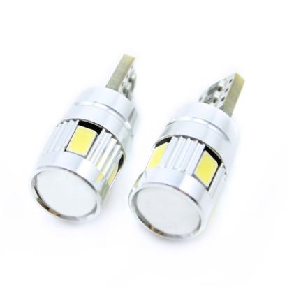 Set 2x becuri LED T10 CANBUS pentru plafoniera auto, 6000K, 180 lm