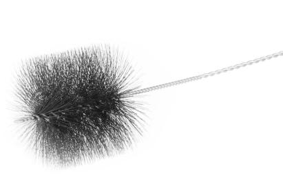 Perie rotundă din sârmă pentru coș de fum 160 mm, M12, cu tijă 2 m