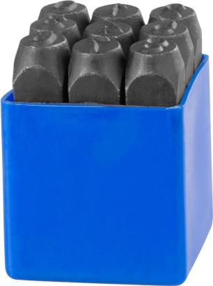 Set poansoane cifre 12 mm Strend Pro HR59209 (1–9) pentru marcare