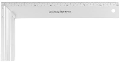 Echer din aluminiu Strend Pro WPS-502, 350 mm, pentru unghiuri precise