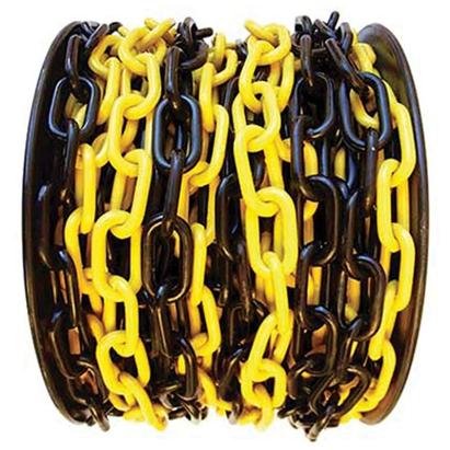 Lanț de avertizare SLC din plastic 6 mm, 25 m, galben-negru
