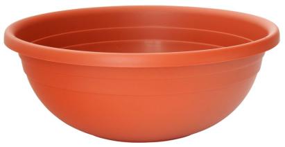 Ghiveci tip bol ICS Clivia 40 cm, teracotă, pentru flori și aranjamente