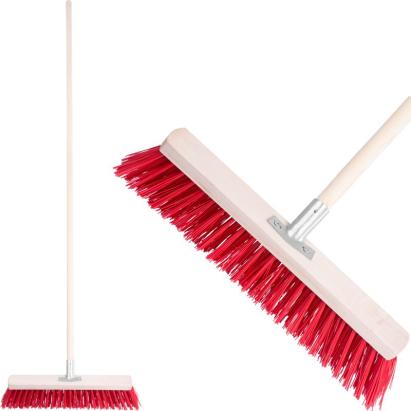 Mătură stradală Strend InDust 300 mm cu coadă, pentru curte și alei
