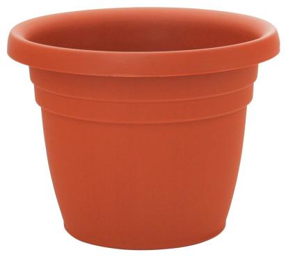 Ghiveci ICS Dahlia, 25 cm diametru, 18 cm inaltime, culoare teracota