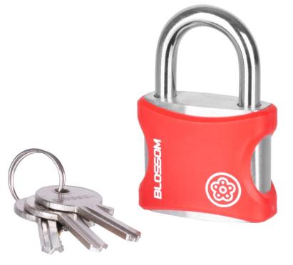 Lacat suspendat Blossom 9840 de 38 mm, cu 3 chei, carcasa vinil
