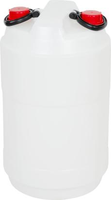 Butoi alimentar din plastic HDPE 50L, cu două capace, certificat UN