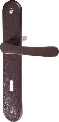 Mâner pentru ușă interior MagicHome Manuela K72, finisaj tepan, scut oval