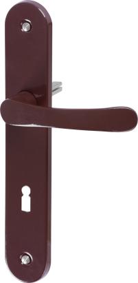 Clanță pentru ușă interior MagicHome Manuela K72, maro, cu șild oval