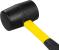 Ciocan de cauciuc Strend Pro BlackHead 450 g, 300 mm, mâner TPR/PVC