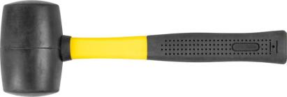 Ciocan de cauciuc Strend Pro 680 g BlackHead, mâner TPR, 340 mm
