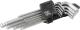 Set chei imbus lungi cu bilă Strend Pro HK0045, 9 piese (1,5–10 mm)
