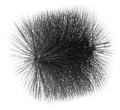 Perie rotundă din sârmă pentru curățat coșul de fum 120 mm, M12