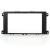 Rama adaptor 2 DIN pentru Ford, gri inchis, compatibila Focus/Mondeo/S-Max
