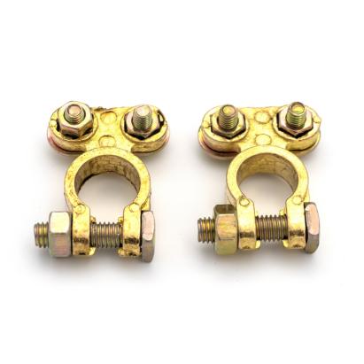 Set borne din cupru pentru baterie auto Carguard, plus și minus, 2 bucăți