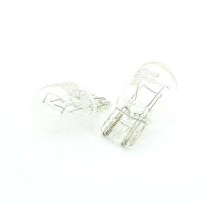 Set 2 becuri auto Carguard W21/5W 12V (T20), sticlă quartz, lumină albă