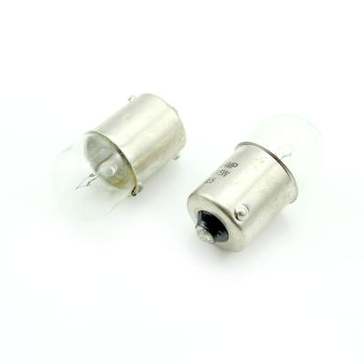 Set 2 becuri auto R5W 12V 5W BA15s, lumină albă, sticlă quartz Carguard