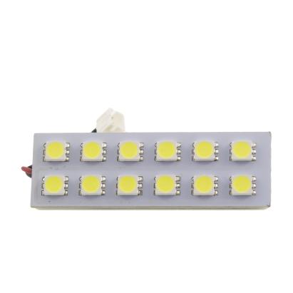Placă LED SMD 20x60 mm 12V, 240 lm, alb, cu adaptoare W5W/C5W/BA9S - Carguard