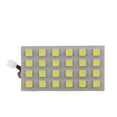 Placă LED SMD 65x35 mm 12V 480 lm alb, cu adaptoare W5W C5W BA9S - CarGuard