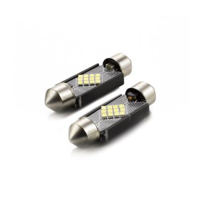 Set 2x bec LED C5W 36mm Canbus pentru interior si portbagaj, alb 12V