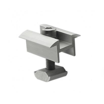 Clemă dublă tip Y din aluminiu pentru montaj panouri fotovoltaice, 40x35 mm