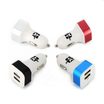 Încărcător auto USB 2 porturi 2.1A (2100 mA), culori diferite, Carguard