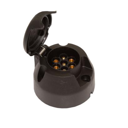 Mufă priză 7 pini 12V Carguard pentru remorcă/trailer, cu capac de protecție