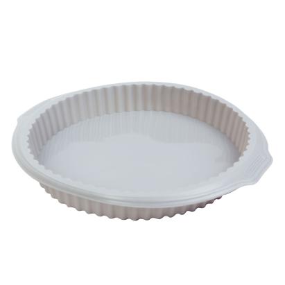 Formă de copt din silicon pentru tort, gri, 29 x 26 x 3,8 cm Bewello