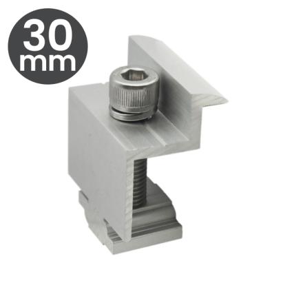 Clema capăt tip Z 30 mm din aluminiu pentru montaj panou fotovoltaic