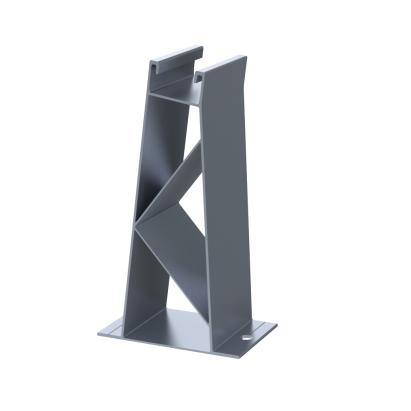 Picior spate aluminiu pentru sistem montaj acoperiș plat 10°, model P