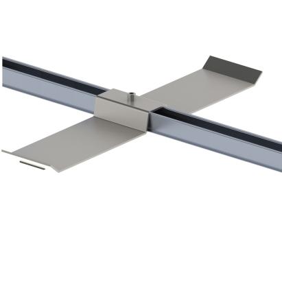 Suport contragreutate pentru acoperis plat 10° model P, otel galvanizat cu EPDM