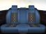 Set huse scaune auto premium 5 locuri Carguard Deluxe, negru-albastru