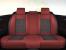 Set huse scaune auto premium 5 locuri Carguard Deluxe, roșu-negru