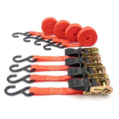 Set 4 chingi cu clichet Carguard 4.5 m, 25 mm, 680 kg/chingă, TUV/GS