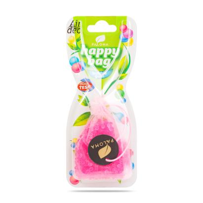 Odorizant auto Paloma Happy Bag Bubble Gum, aroma dulce, pana la 4 saptamani