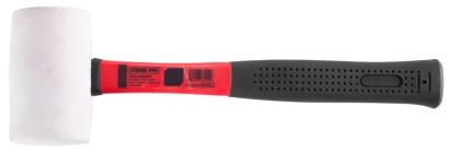 Ciocan din cauciuc Strend Pro 900 g, 320 mm, cap alb, coadă metalică TPR