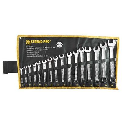 Set chei fixe Strend Pro HR31585, 16 piese, Cr-V, 8–24 mm