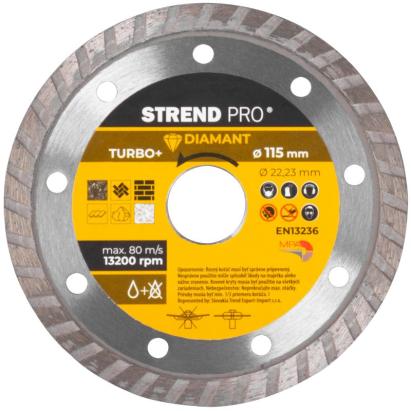 Disc diamantat Strend Pro 521C Turbo+ 115 mm pentru tăieri curate