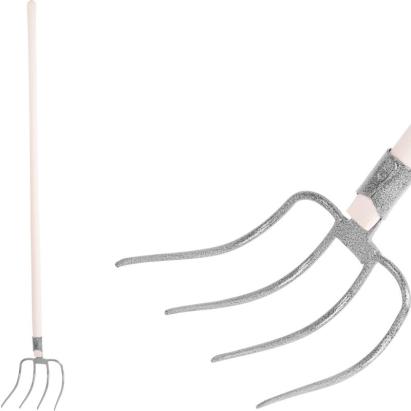 Furcă de grădină 4 dinți, tip copcă, cu coadă, Strend Pro Garden