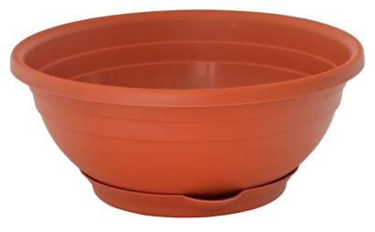 Ghiveci cu farfurie ICS Serenella 25 cm, înălțime 10 cm